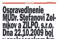 Rekordní omluva ve slovenském týdeníku