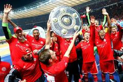 Bayern Mnichov slaví zisk bundesligového titulu