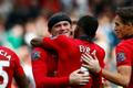 Manchester United's Rooney celebrates scoring a goal with teammates during their English Premier League soccer match against Crystal Palace at Old Trafford in Manchester, northern England