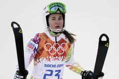 Šárka Strachová v superkombinaci na olympiádě v Soči 2014