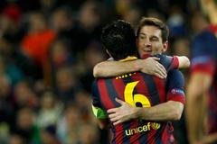 Lionel Messi, Xavi (Barcelona, radost, gól)