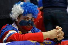 Rusko - Finsko: smutný fanoušek Ruska