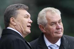 Zeman Ukrajina Janukovyč