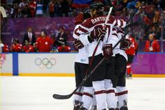 Soči 2014: Švýcarsko - Lotyšsko (hokej, osmifinále)