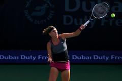 Lucie Šafářová na turnaji v Dubaji 2014