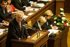 Projev Miloše Zemana v poslanecké sněmovně