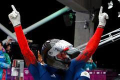 Ruský bobista Alexander Zubkov na OH v Soči 2014