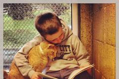 Děti čtou kočkám