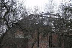 Demolice nedostavěné haly ČSTV - Pardubice