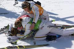 Švédská štafeta běžkyň slaví zisk zlatých medailí na OH v Soči