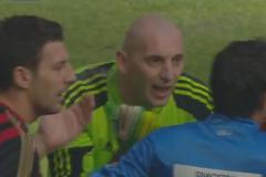 Červený zákrok Cristiana Abbiatiho v zápase AC Milán vs. Parma