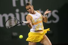 Italská tenistka Flavia Pennettaová na turnaji v Indian Wells