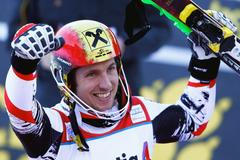 Marcel Hirscher na SP v Adelbodenu