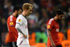 EL, Tottenham - Benfica: smutný Christian Eriksen