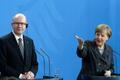 Bohuslav Sobotka a Angela Merkelová