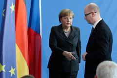 Sobotka na návštěvě u Merkelové
