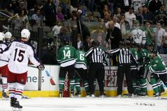 Kolaps Riche Peverlyho v zápase Dallasu s Columbusem