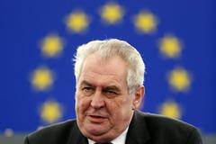 Český prezident Miloš Zeman hovoří v Evropském parlamentu