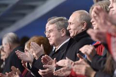 Soči 2014, zahájení: Thomas Bach a Vladimir Putin