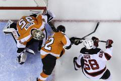 Všechny góly v zápase Devils vs Philadephie, které opanoval Jaromír Jágr