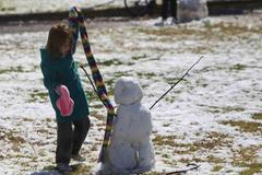 Sněhová bouře na Blízkém východě