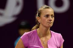 Petra Kvitová na turnaji v Dauhá 2014