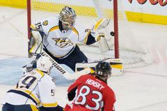 NHL, Ottawa - Nashville: Aleš Hemský (83) - Pekka Rinne (35)