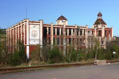 Bývalá přádelna bratří Grohmannů v Bystřanech u Teplic