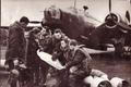 Osádka rtm. Josefa Bernata 311. čs. bombardovací peruti RAF 1941 East Wretham Wellington 2.zprava Josef Horák z Lidic