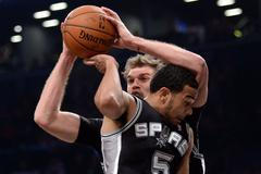 NBA: San Antonio Spurs vs Brooklyn Nets (Splitter a Joseph)