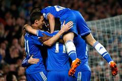 Radost fotbalistů Chelsea