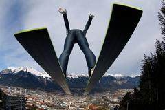 Gregor Schlierenzauer při tréninku na Turné čtyř můstků (Bischofshofen)