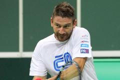 Trénink českého daviscupového týmu před semifinále s Argentinou