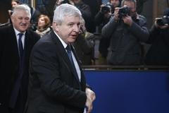 Jiří Rusnok na jednání premiérů v Bruselu.