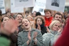 Demonstrace za Činoherní studio v Ústí nad Labem