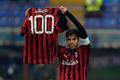 Kaká oslavuje stý gól za AC Milán