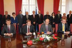 Podpis koaliční smlouvy