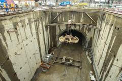 Demontáž razícího štítu