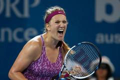 Viktoria Azarenková na turnaji v Brisbane 2014