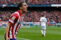 Jorge Koke se raduje z gólu do sítě Atlética Madrid