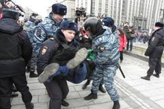 rusko ukrajina demonstrace