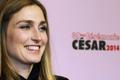 French actress Julie Gayet poses as she arrives at the 39th Cesar Awards ceremony in Paris
