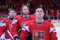 Hokej, MS 2013, Česko - Slovinsko: Jiří Hudler a spol. při hymně