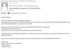 Spam s podezřelou přílohou