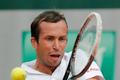 Radek Štěpánek při utkání proti Gulbisovi na French Open