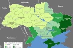 Ukrajina - postup separatistů - mapa