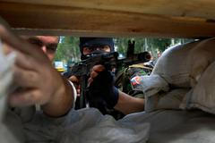 Ukrajina - Doněck - separatisté - ozbrojenci