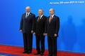 Lukašenko, Nazarbajev a Putin v Astaně.