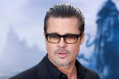 Actor Brad Pitt arrives for Maleficent Costume Display at Kensington Palace in London