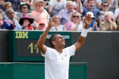 Australský tenista Nick Kyrgios na Wimbledonu